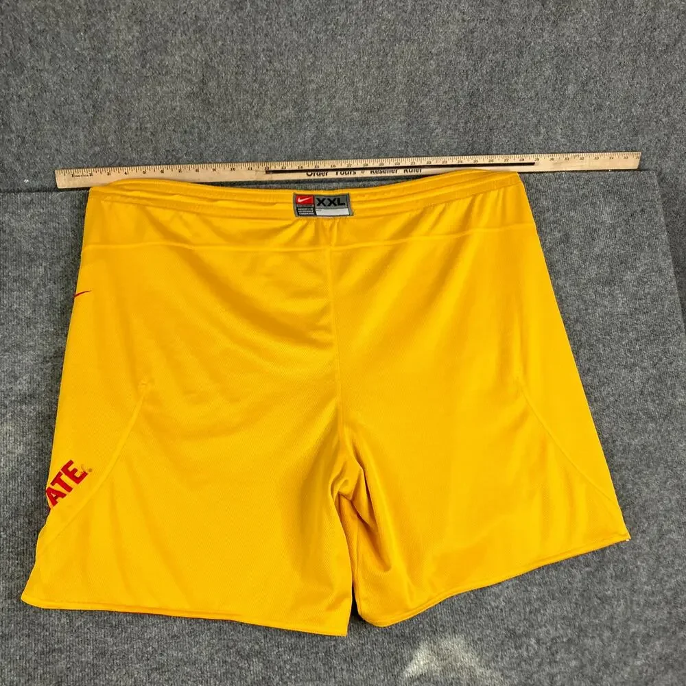 Nike Team Iowa State Shorts Men XXL Red Athletic Mesh NCAA Basketball Reversable